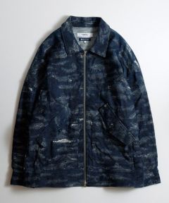 FDMTL(ファンダメンタル)】JACQUARD DENIM BLOUSON RINSE デニム