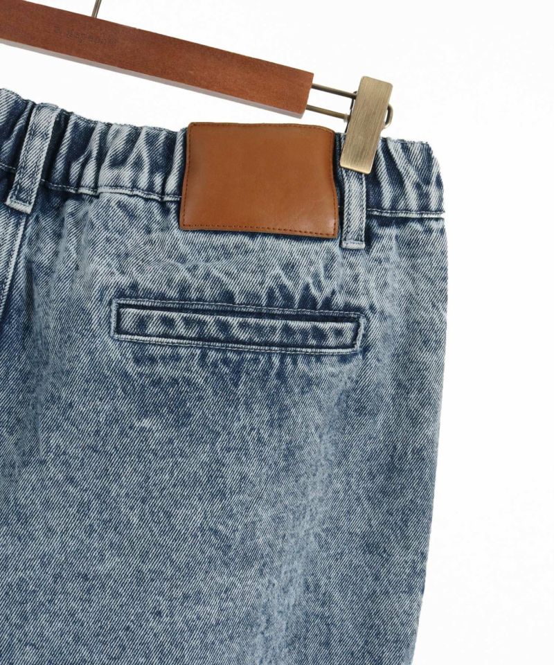 【GLIMCLAP(グリムクラップ)】バルーンデニムパンツ GLIMCLAP(グリムクラップ)】Chemical wash denim soft balloon