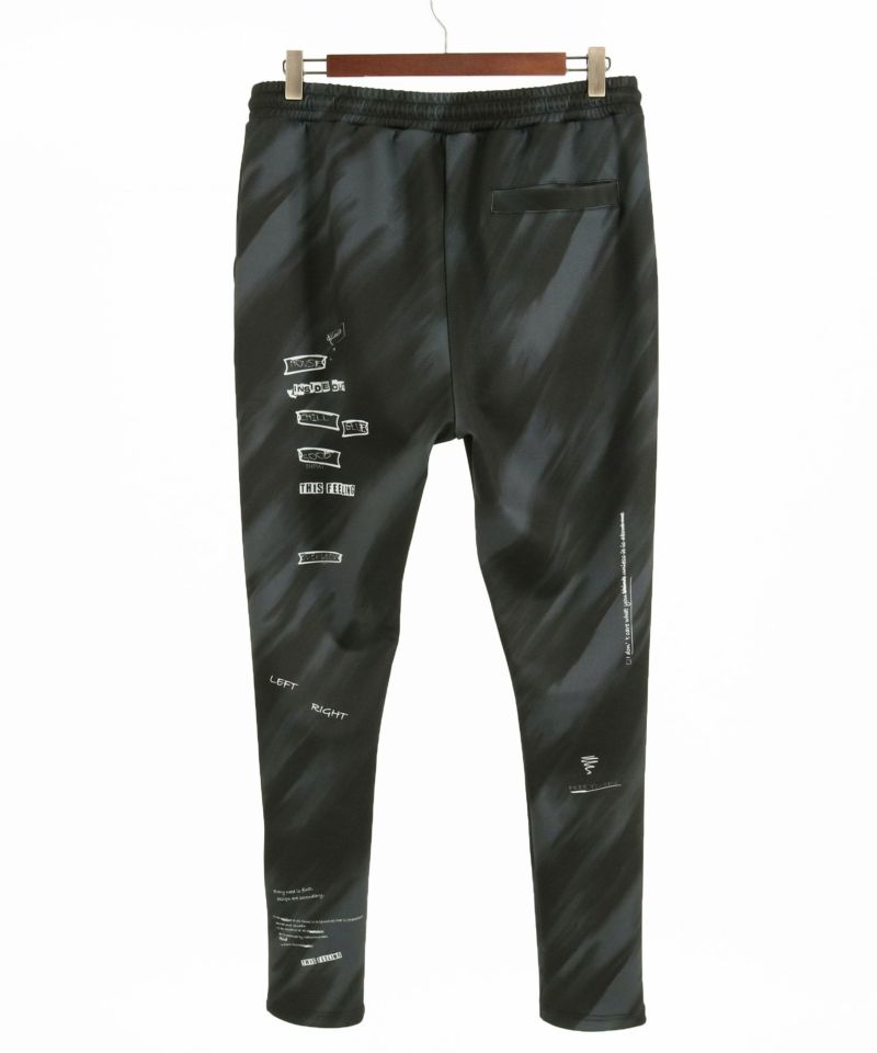 30%OFF【GLIMCLAP(グリムクラップ)】 Tight fit track pants-uneven