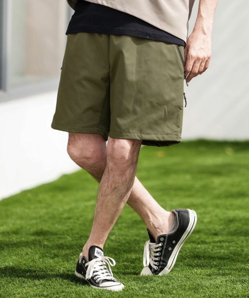 30%OFF【CAMBIO(カンビオ)】Waterproof Zipper Water Repellent Short Pants ショートパンツ(CAM24SS-020)