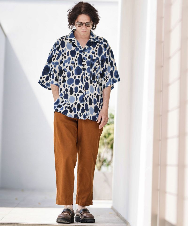 30%OFF【CAMBIO(カンビオ)】 ビックシルエット総柄プリント