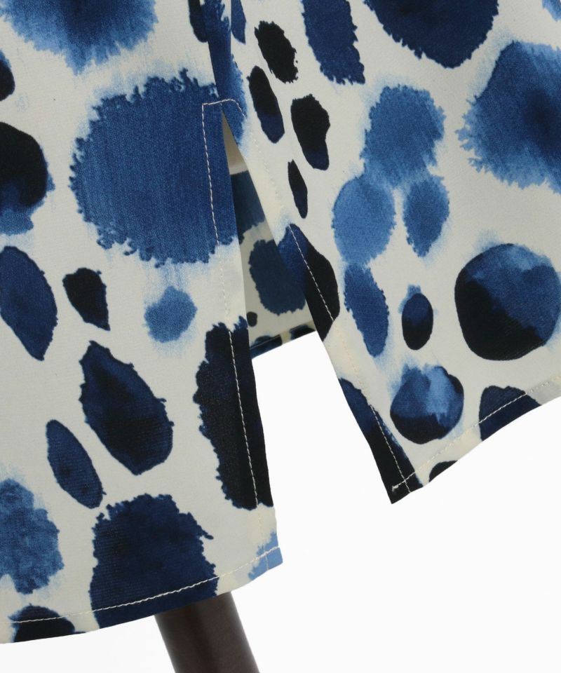 30%OFF【CAMBIO(カンビオ)】 ビックシルエット総柄プリントオープン