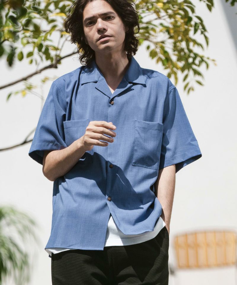 30%OFF【CAMBIO(カンビオ)】オープンカラーシャツ | CAMBIO カンビオ