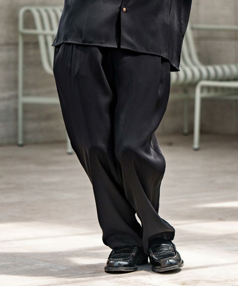 30%OFF【CAMBIO(カンビオ)】Jacquard Cut sew Tapered Pants