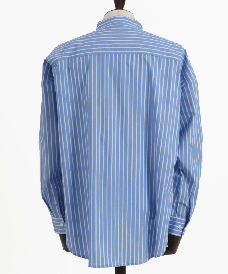 30%OFF【CAMBIO(カンビオ)】バンドカラービッグシルエットシャツ
