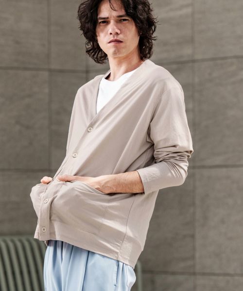 30%OFF【CAMBIO(カンビオ)】接触冷感カーディガン(HLCM0141)