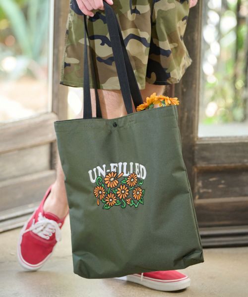 30%OFF【un-filled(アンフィルド)】GERBERA ARCH EMB TOTE BAG トートバッグ(SDUF-2417)