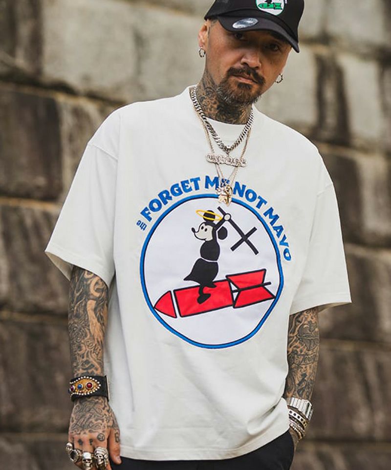 MAYO(メイヨー)】FORGET ME NOT MAYO Embroidery short Sleeve Tee T 