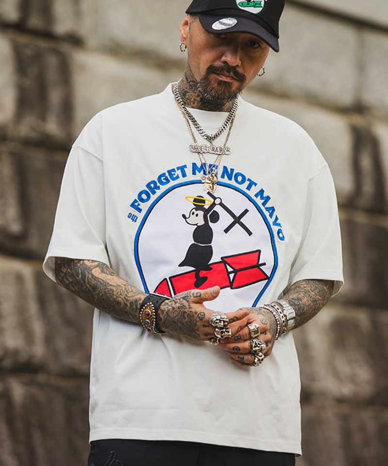 50%OFF【MAYO(メイヨー)】FORGET ME NOT MAYO Embroidery short Sleeve