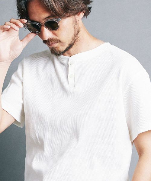 30%OFF【Magine(マージン)】CTN WAFFLE HENLY-N S-S ヘンリーネックTシャツ(2422-012)