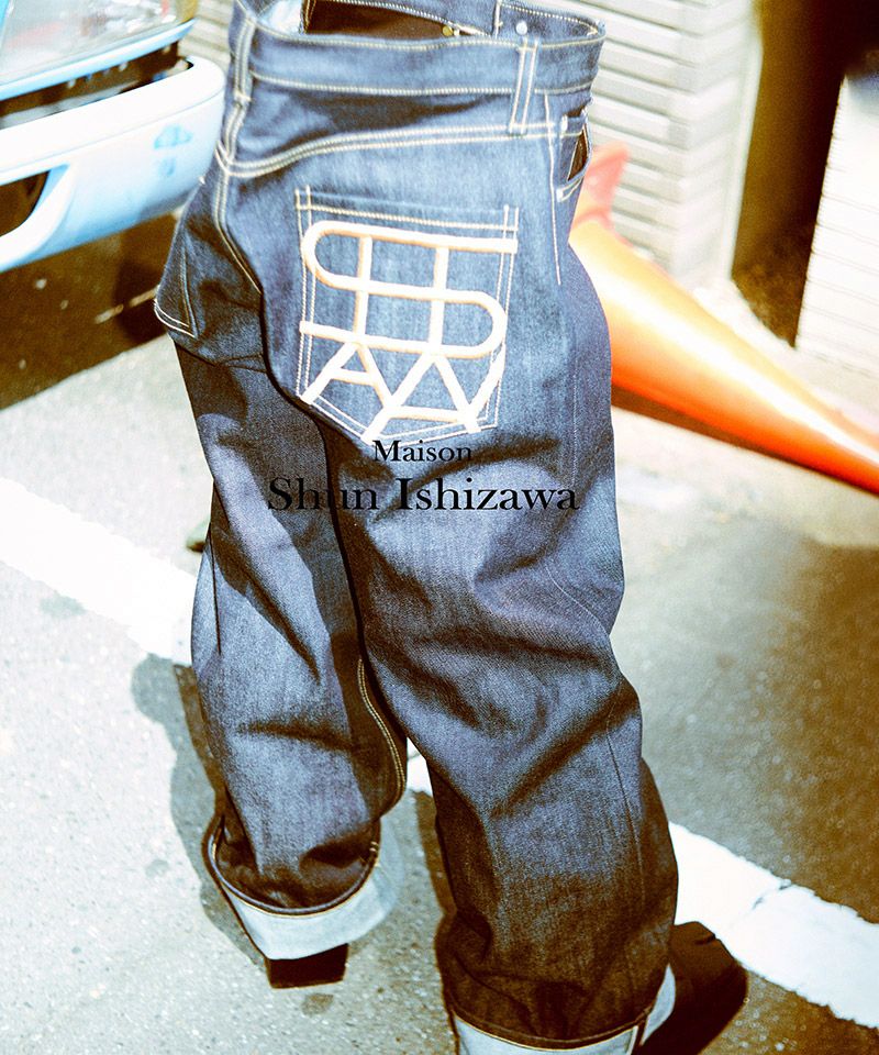 マスターアンドコー デニムパンツ サルエル すすん