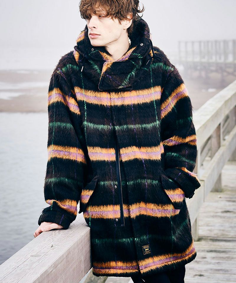glamb(グラム)】High Neck Mods Coat ハイネックモッズコート(GB0324 