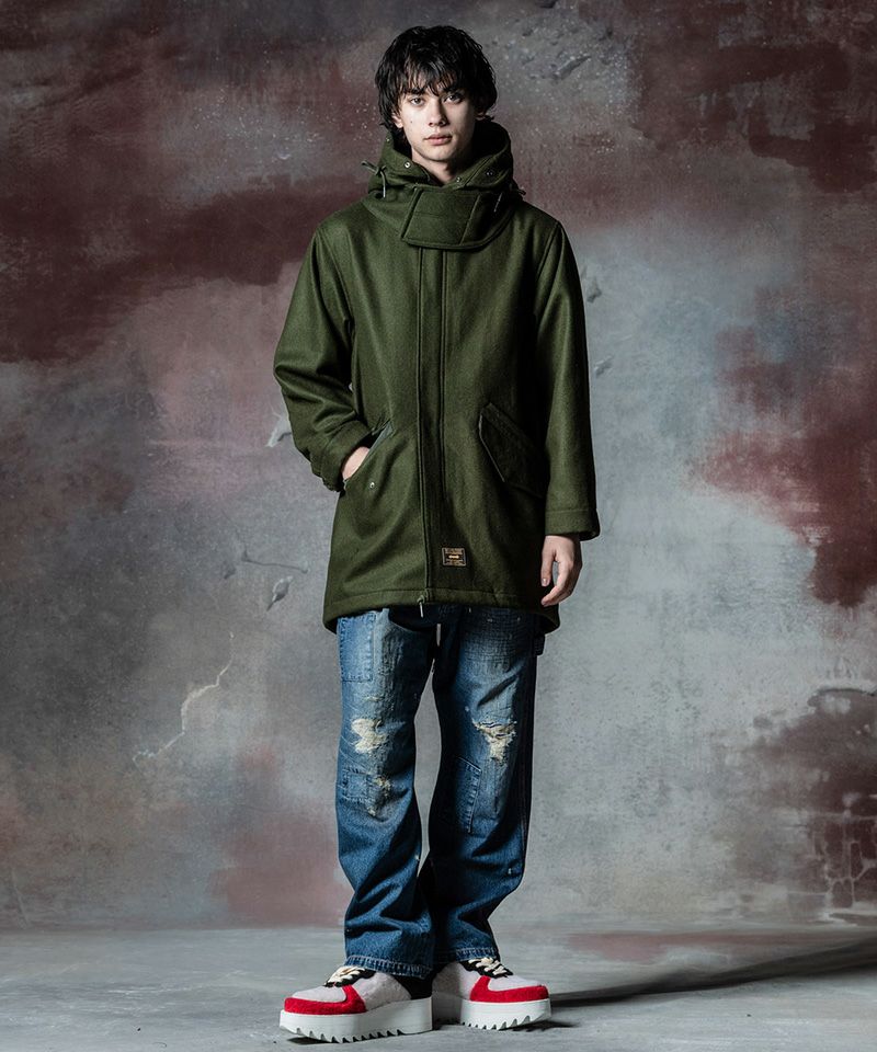 glamb(グラム)】High Neck Mods Coat ハイネックモッズコート(GB0324