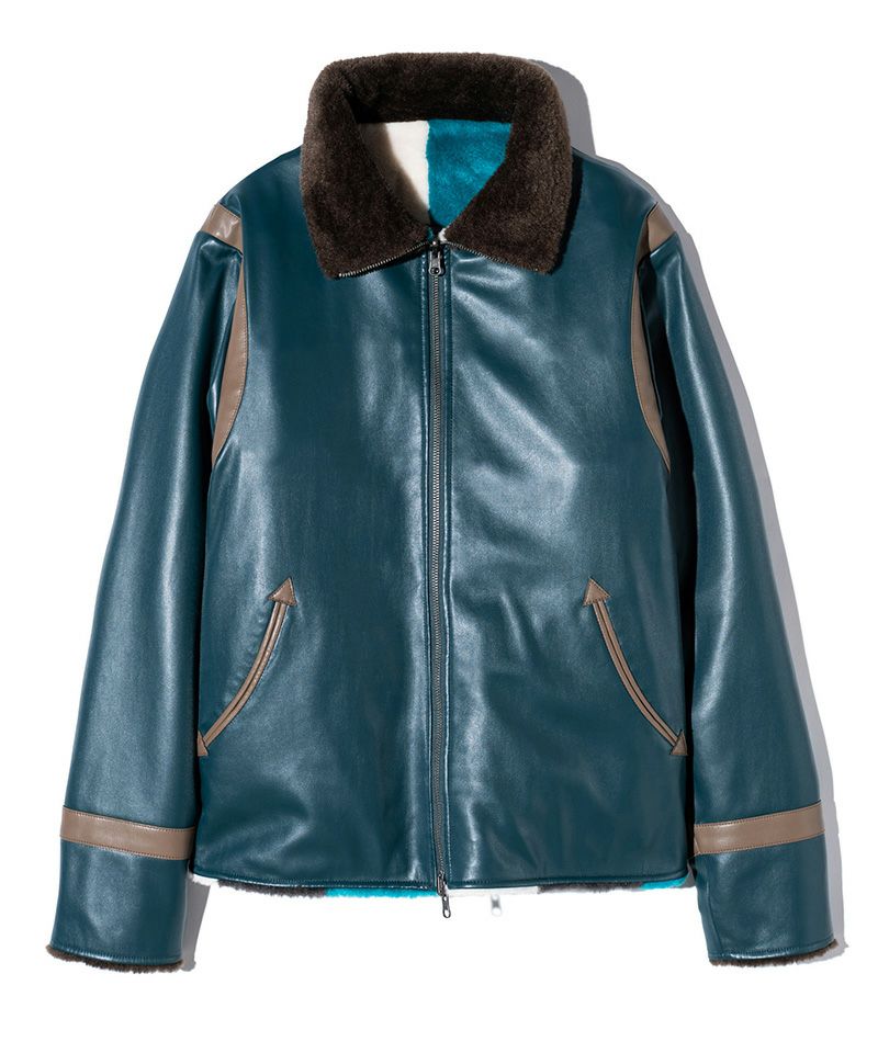 glamb(グラム)】Reversible Boa Jacket リバーシブルボア