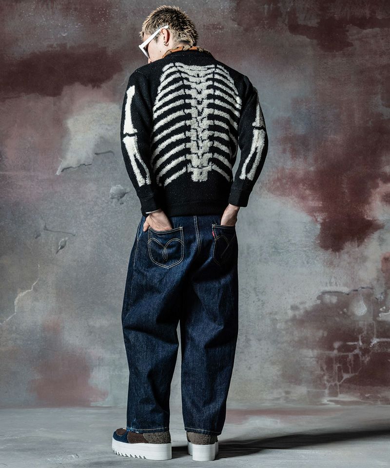 20%OFF【glamb(グラム)】Knit Riders Jacket ニットライダース