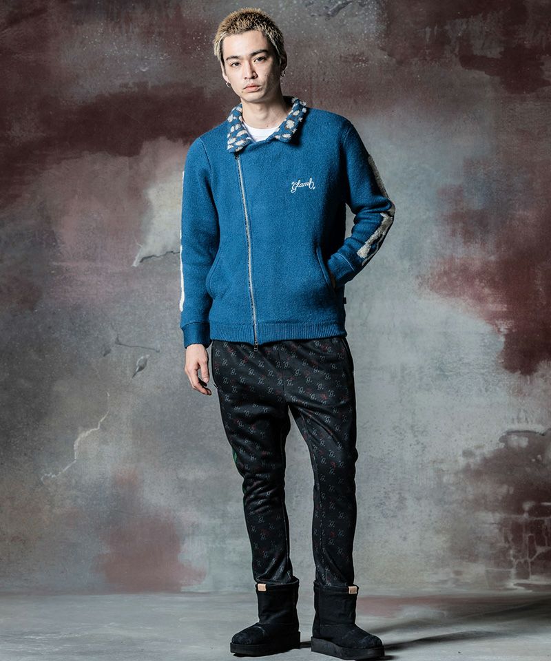 20%OFF【glamb(グラム)】Knit Riders Jacket ニットライダース