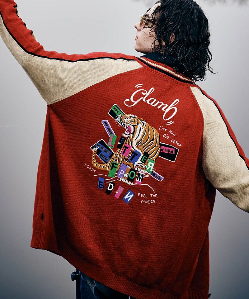 glamb(グラム)】Noize Ska Cardigan ノイズ スカ カーディガン(GB0324