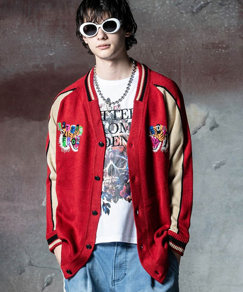 glamb(グラム)】Noize Ska Cardigan ノイズ スカ カーディガン
