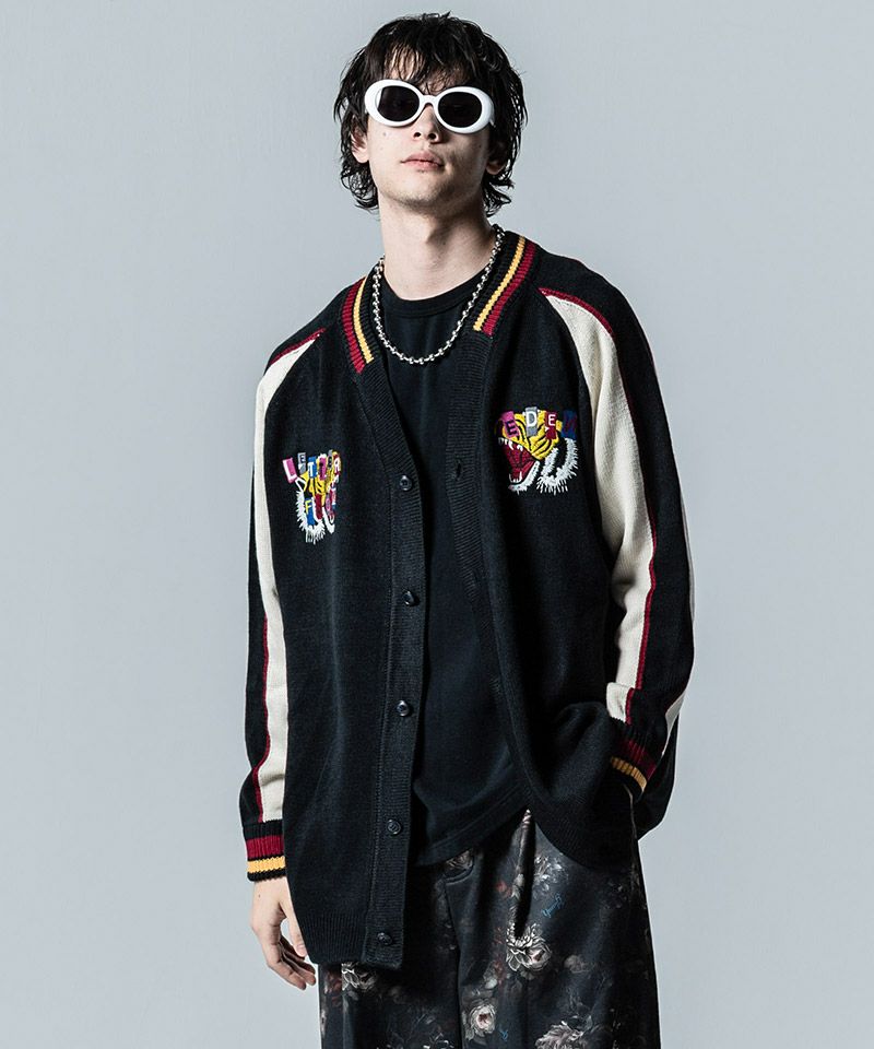 glamb(グラム)】Noize Ska Cardigan ノイズ スカ カーディガン