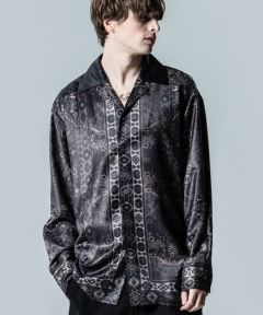 30%OFF【glamb(グラム)】Open Collar Caravan Shirt オープンカラー