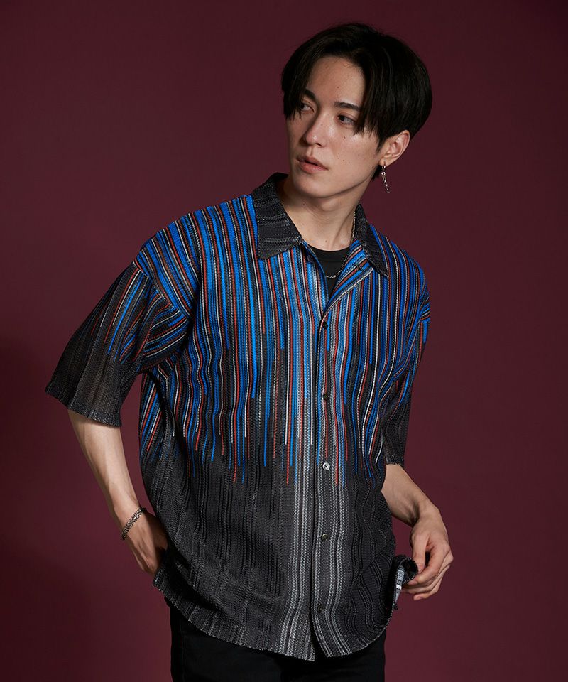 NO.S PROJECT ストライプシャツ PRANK PROJECT(プランク プロジェクト)｜シアーストライプシャツ