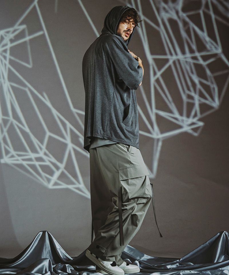 10%OFF【NO ID.(ノーアイディー)】ﾃｯｸｲｰｼﾞｰﾜｲﾄﾞｶｰｺﾞPT パンツ