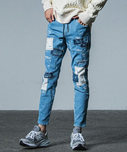 RESOUND CLOTHING(リサウンドクロージング)】MICK DENIM JERSEY デニムジャージーパンツ(BASIC-ST-020-b)  | CAMBIO カンビオ