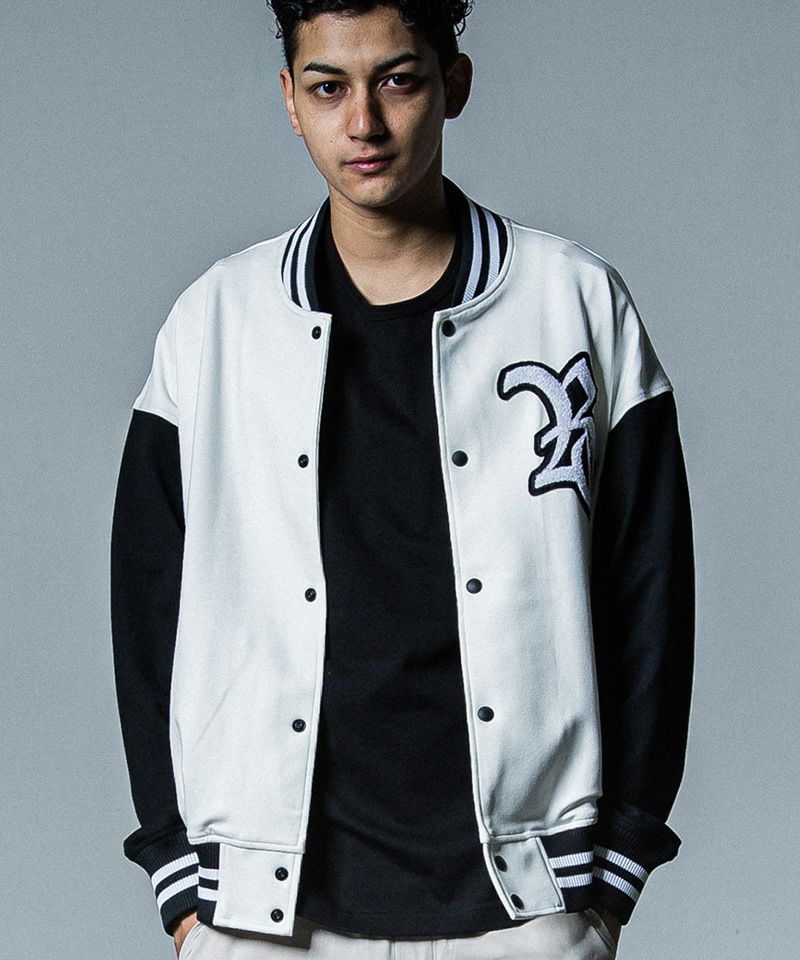 RESOUND CLOTHING(リサウンドクロージング)】【予約販売9月上旬～中旬入荷】RC Jersey OVER VARSITY JACKET  スタジャン(RC33-C-007) | CAMBIO カンビオ