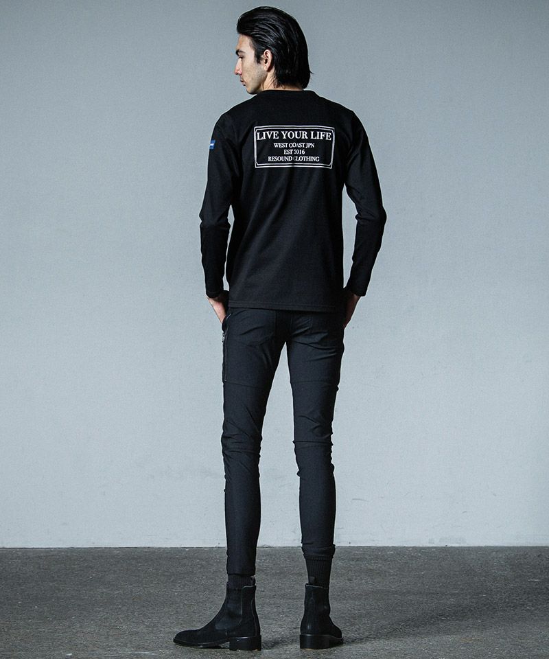 リサウンド　クロージング　ラインストレッチパンツ　ナイロン　L 黒　3 リサウンド クロージング ラインストレッチパンツ ナイロン L 黒