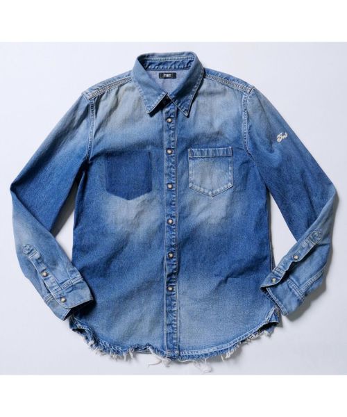 TMT(ティーエムティー)】【予約販売9月上旬～中旬入荷】 10oz DENIM SHIRTS（GRUNGE） デニムシャツ(TSH-F2402) |  CAMBIO カンビオ