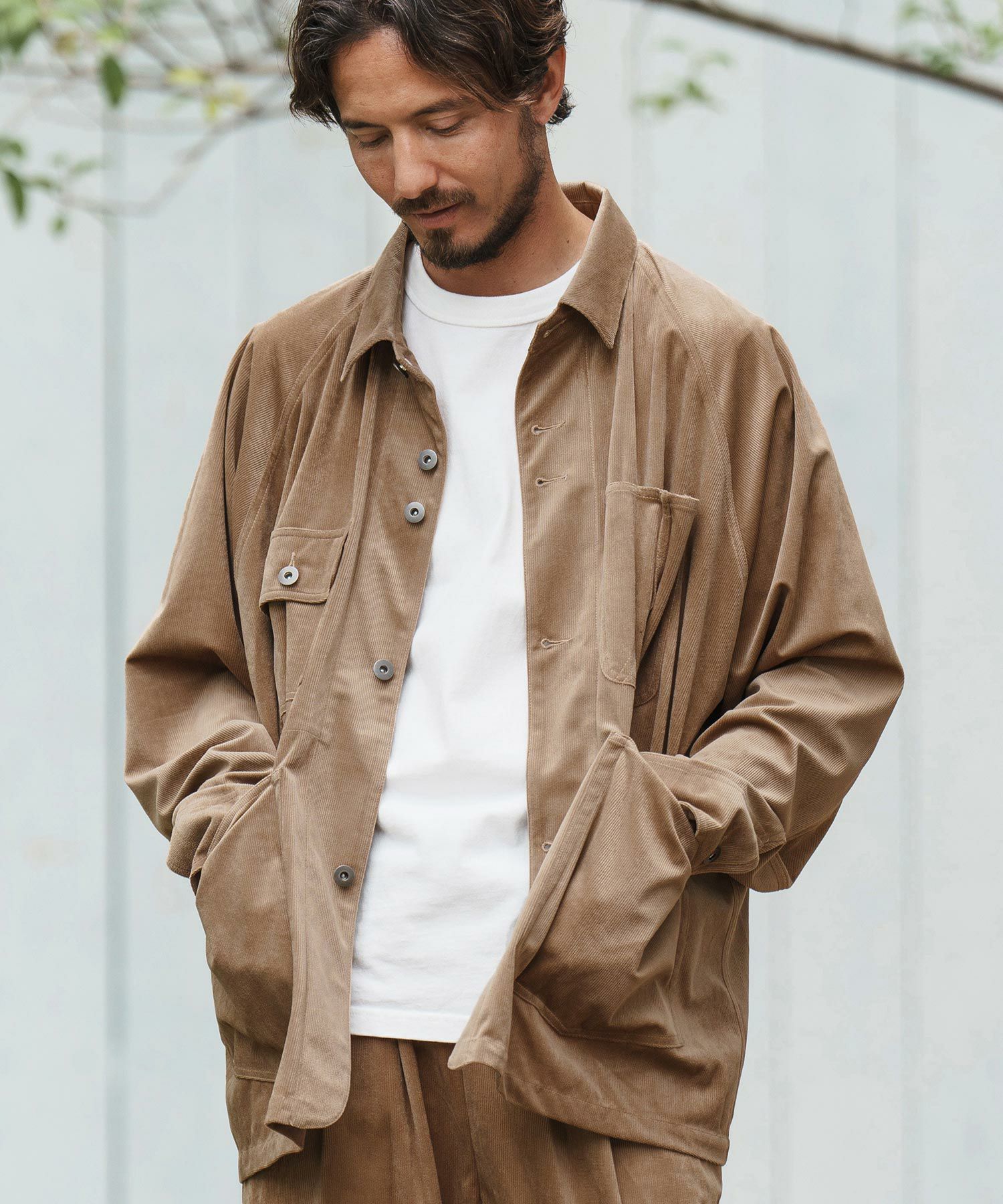 30%OFF【CAMBIO(カンビオ)】細畝コーデュロイシャツジャケット(CMB 