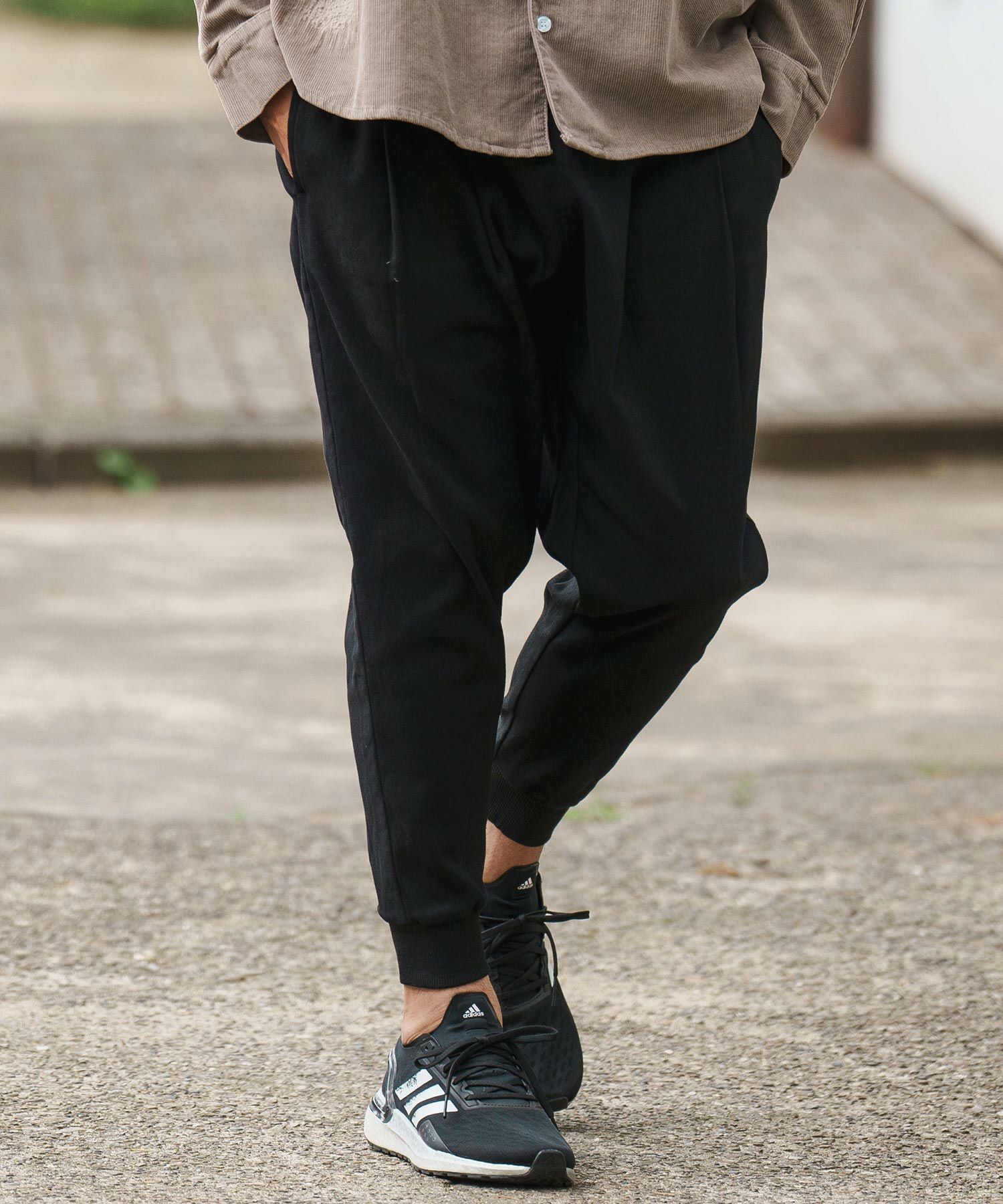CAMBIO(カンビオ)】Fleece Lining Stretch Twill Jogger Pants