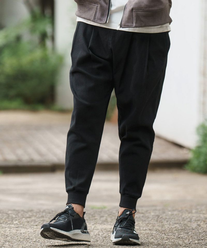 CAMBIO(カンビオ)】Fleece Lining Stretch Twill Jogger Pants
