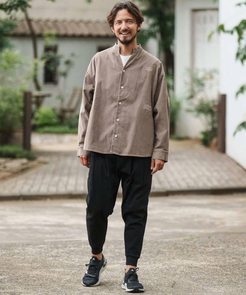CAMBIO(カンビオ)】Fleece Lining Stretch Twill Jogger Pants