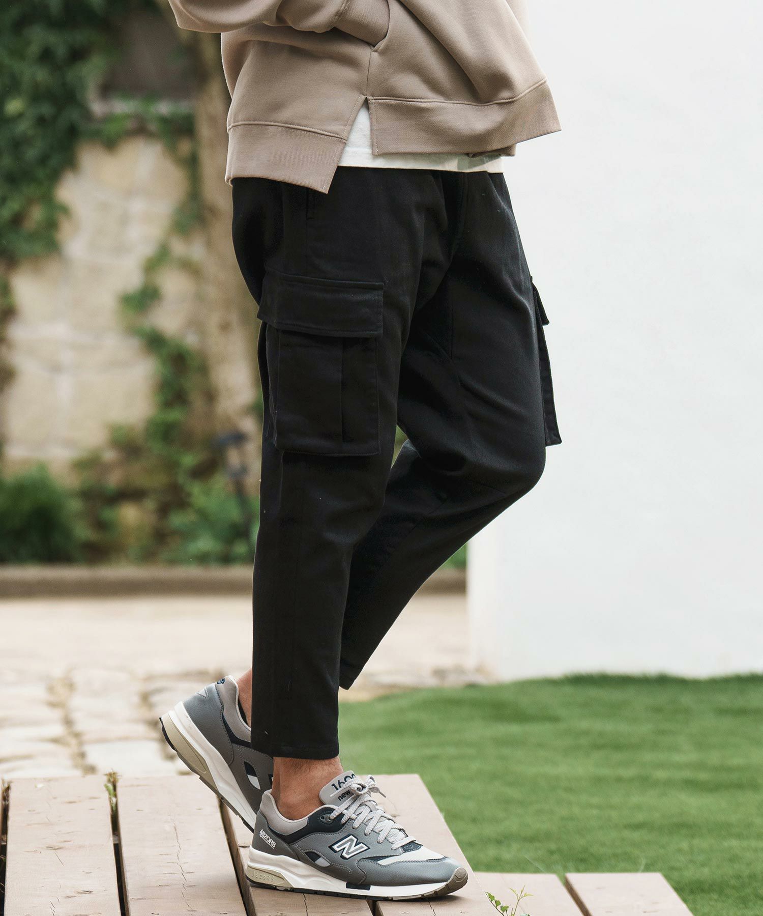 50%OFF【CAMBIO(カンビオ)】Fleece Lining Stretch Twill Ankle Cargo