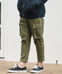 CAMBIO(カンビオ)】Fleece Lining Stretch Twill Ankle Cargo Pants カーゴパンツ(A31824cmb)  | CAMBIO カンビオ