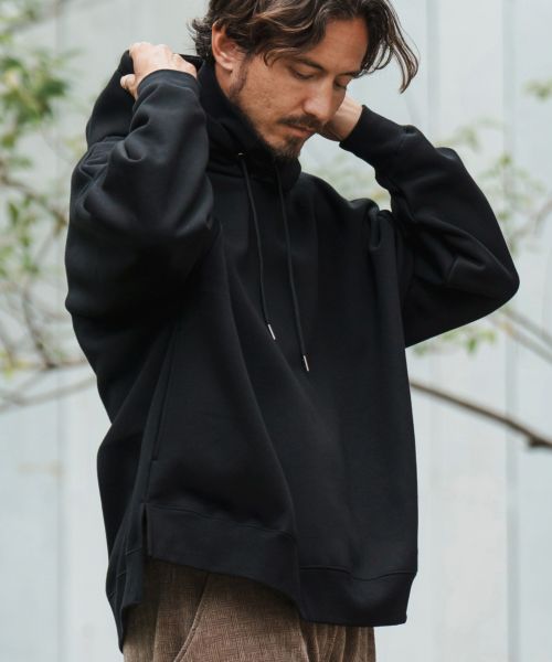 CAMBIO(カンビオ)】Boa Lining Sweat High Neck Hood Mix