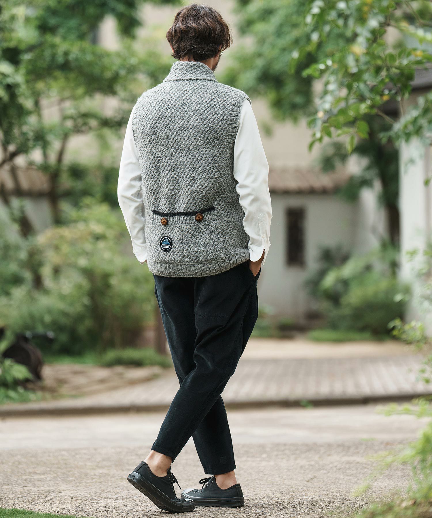 CAMBIO(カンビオ)】Distressed Corduroy Soft Sarrouel Tapered Pants  