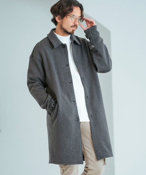 Magine(マージン)】Back Brushed Sweat Single Coat シングルコート(MGN-242-017) | CAMBIO  カンビオ