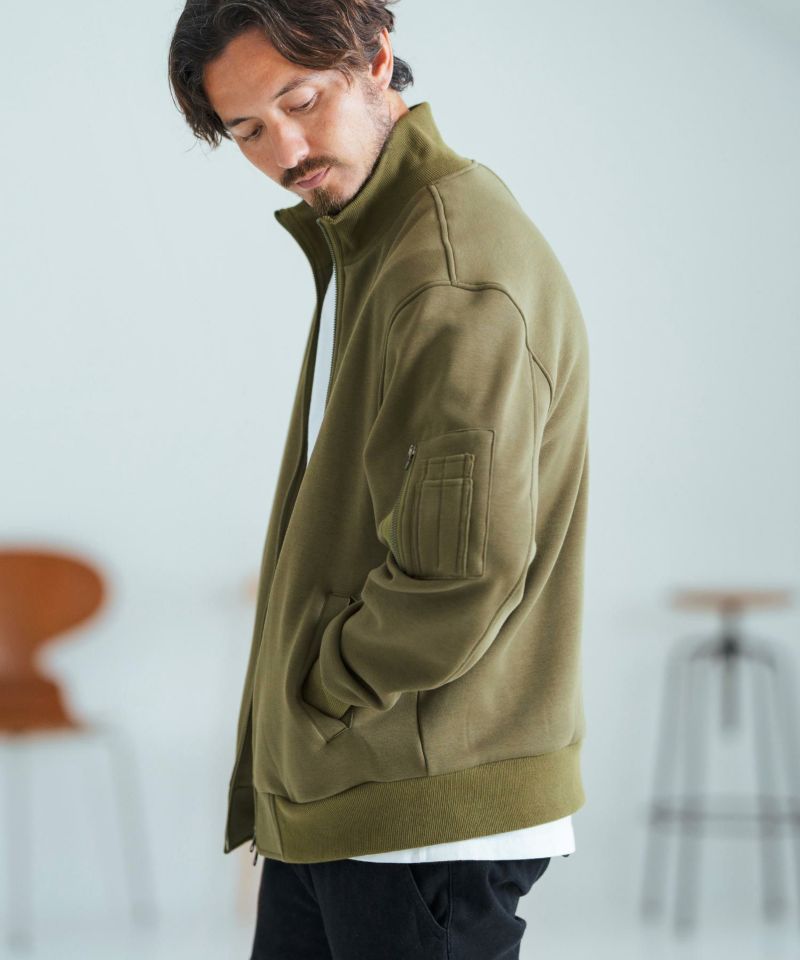 Magine(マージン)】Back Brushed Sweat MA-1 フライトジャケット(MGN