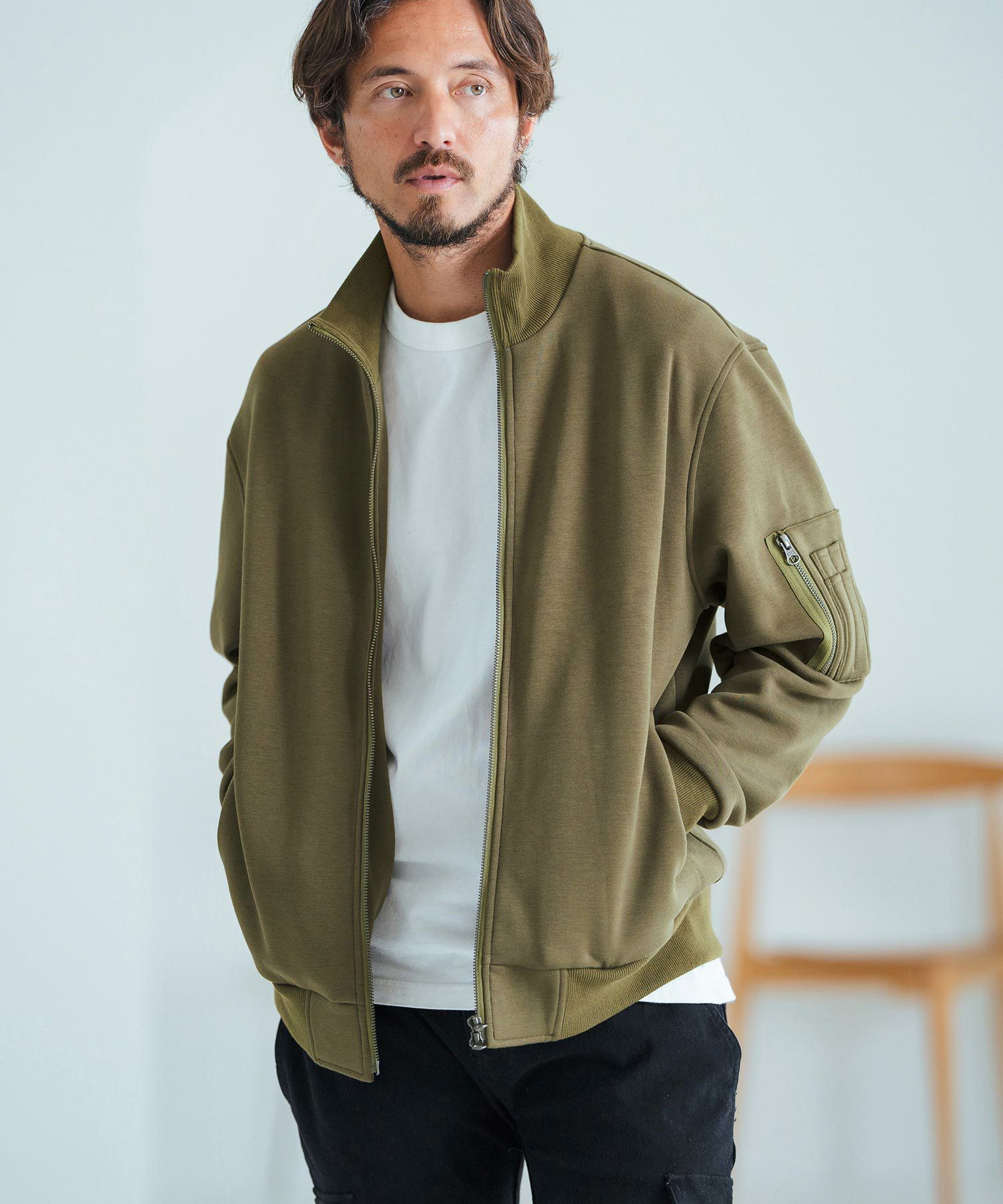 30%OFF【Magine(マージン)】Back Brushed Sweat MA-1 フライト