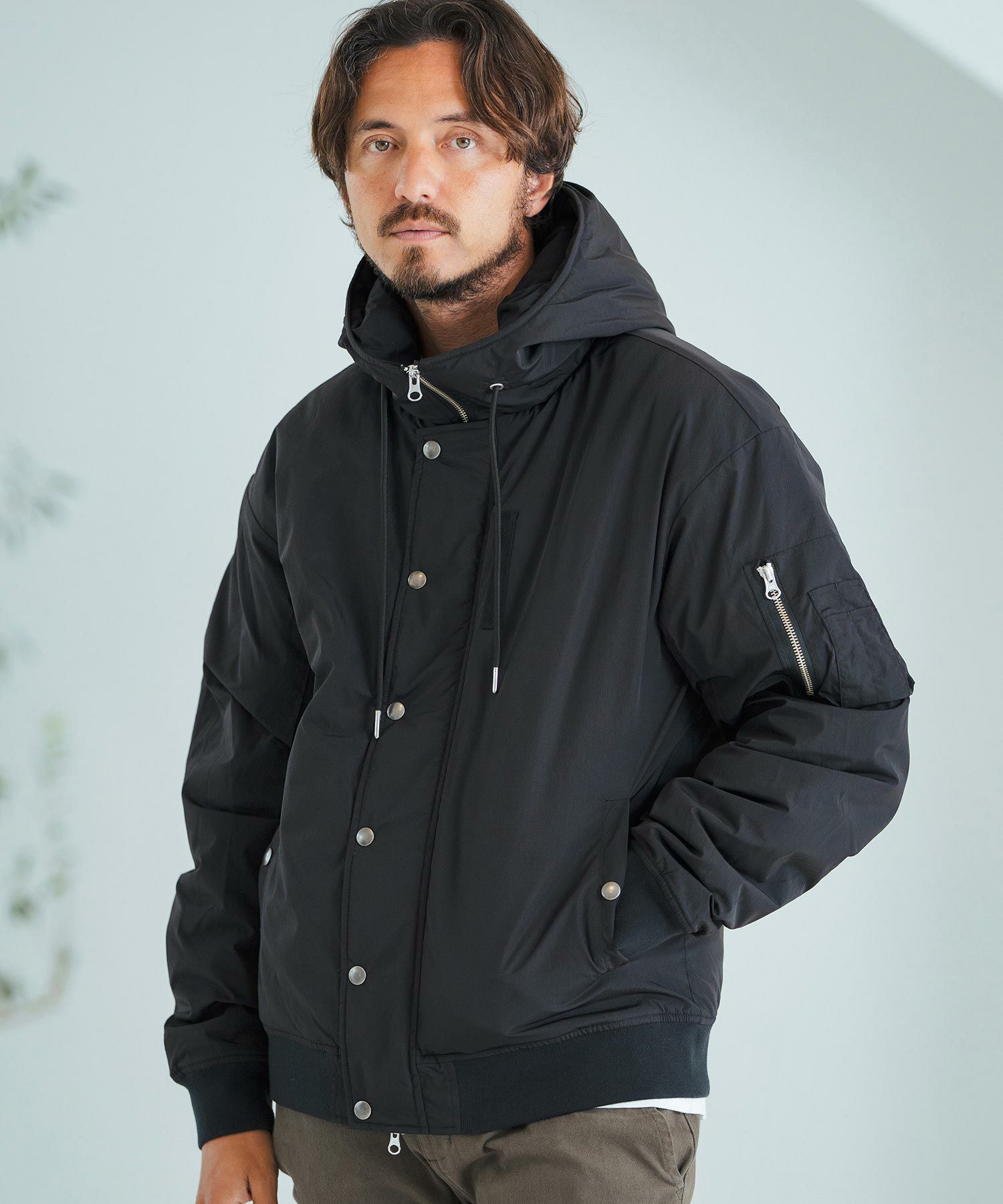 Magine(マージン)】Nylon Rip-Stop Stretch N-2B Jacket ジャケット 