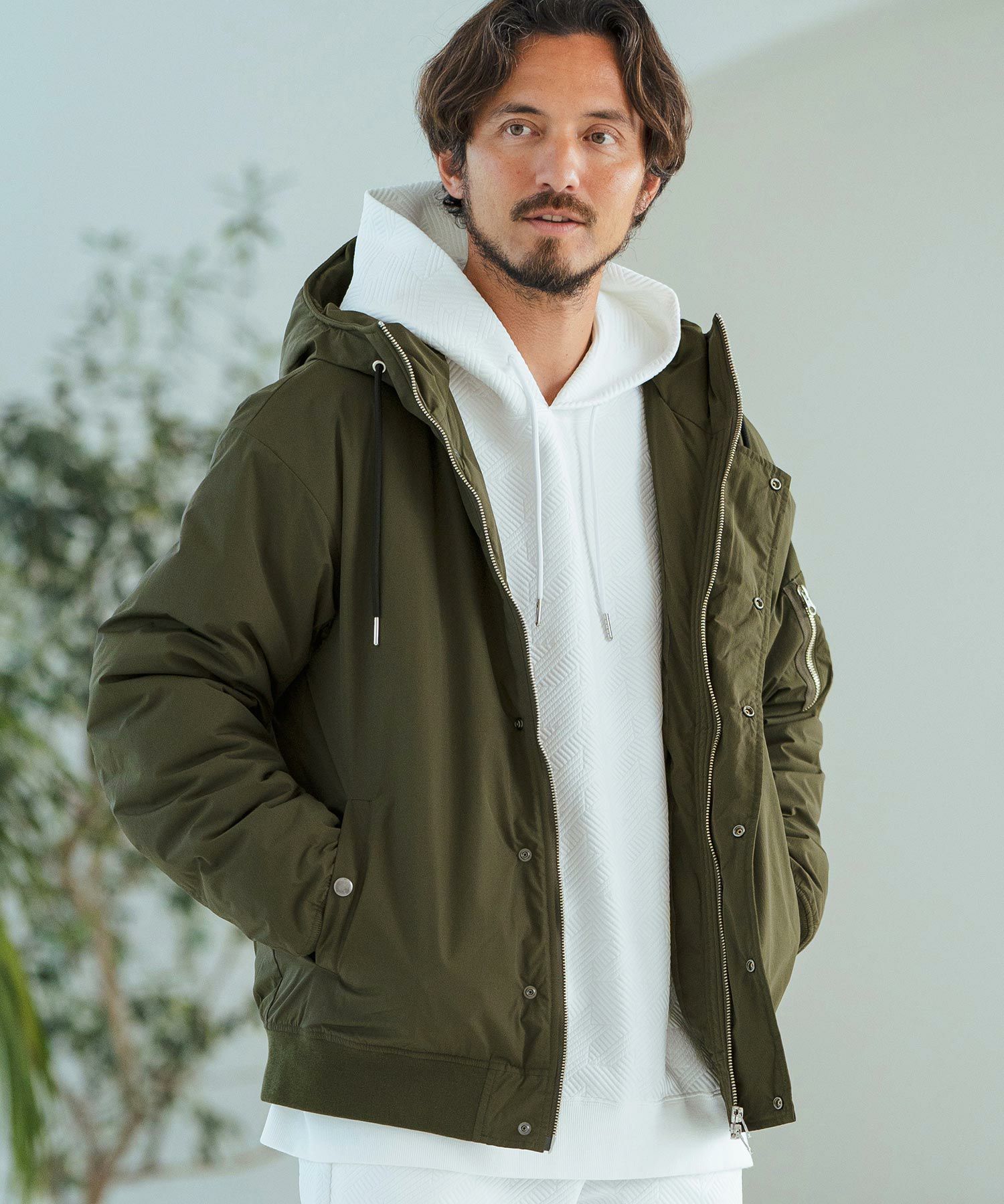 Magine(マージン)】Nylon Rip-Stop Stretch N-2B Jacket ジャケット 
