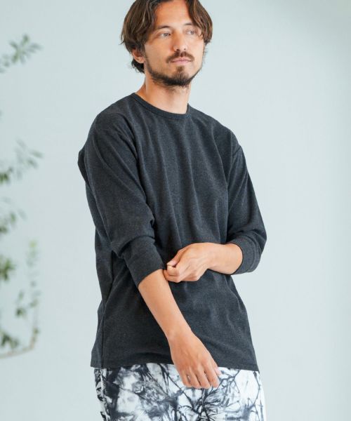 【Magine(マージン)】Span Fraise 3-4 Sleeve Cut Sew 7分袖Tシャツ(MGN-242-029)