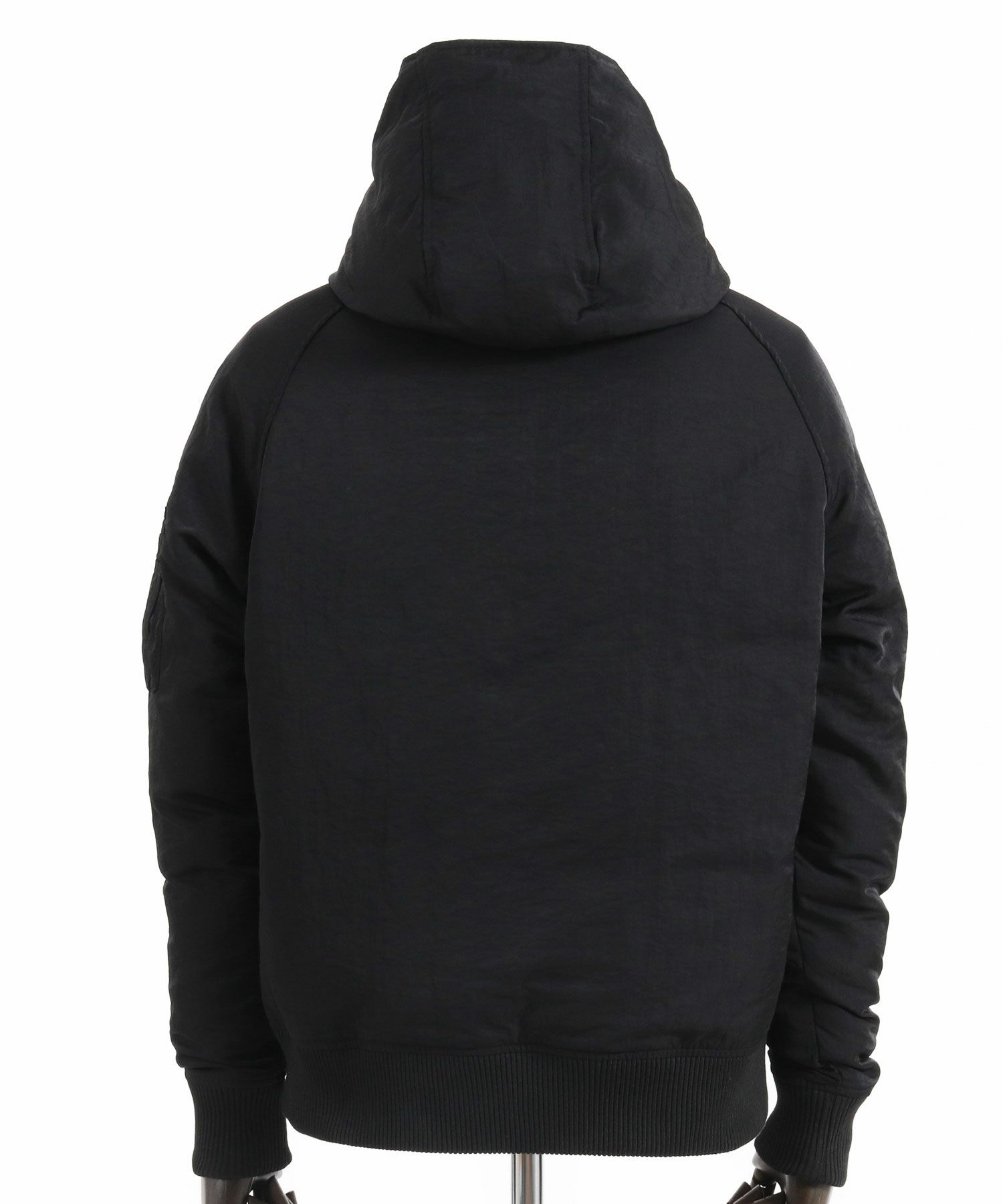 wjk reluxe】washer nylon Thinsulate hooded MA-1 jacket ジャケット