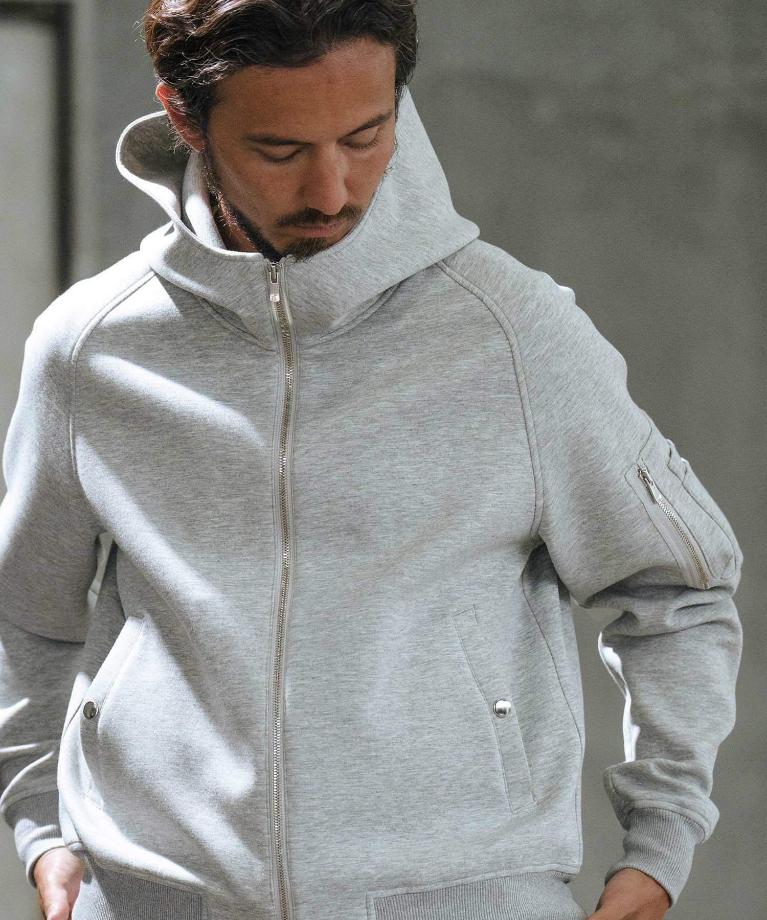 30%OFF【wjk reluxe】double knit hooded MA-1 jacket ジャケット(WR