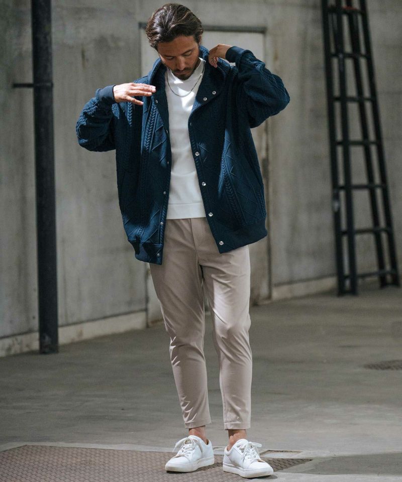 30%OFF【wjk reluxe】back fleece bonding stretch nylon pants