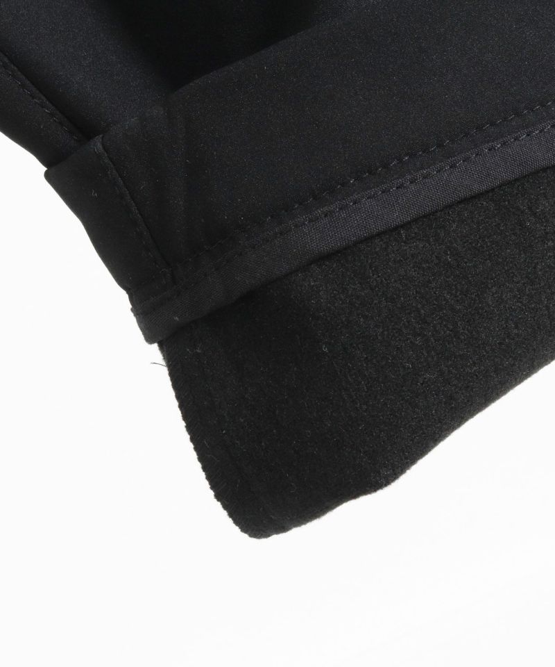 wjk reluxe】back fleece bonding stretch nylon pants ナイロン