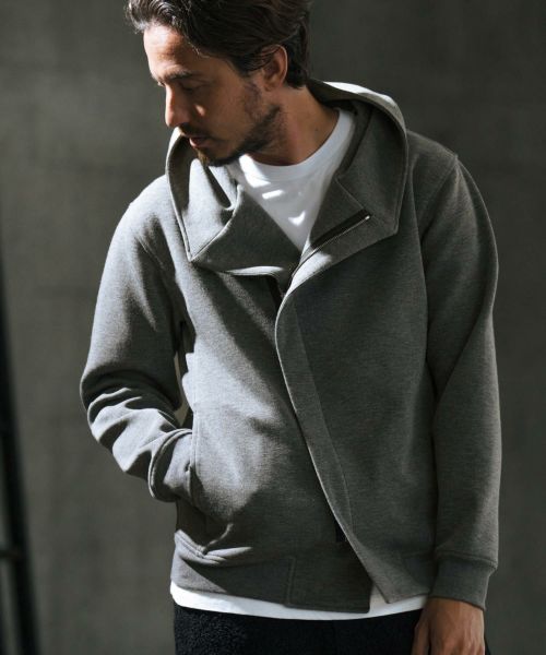 wjk reluxe】double knit riders parka ライダースパーカー(WR-242-1-012) | CAMBIO カンビオ