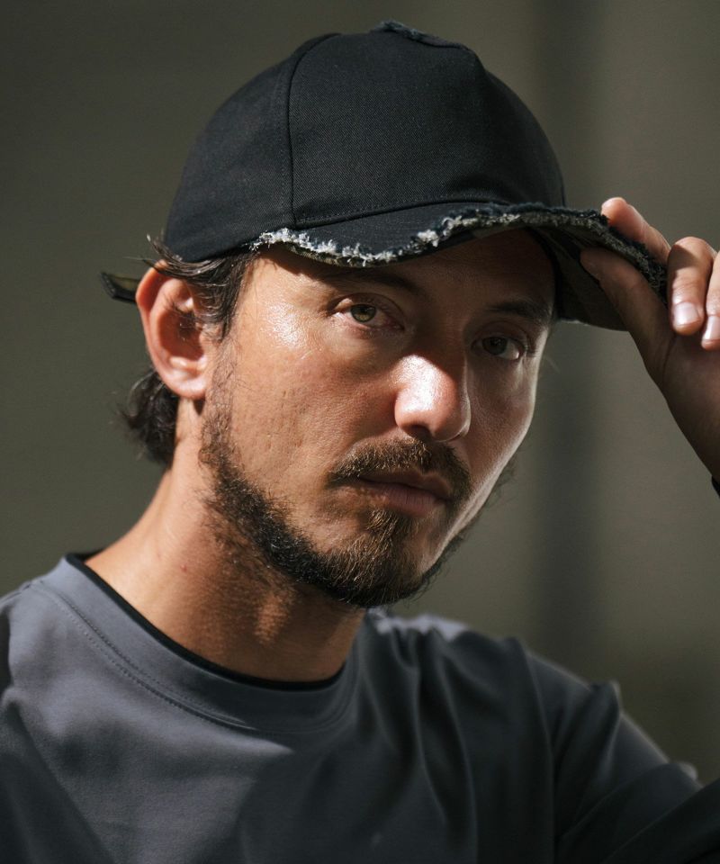 wjk reluxe】tiger camouflage combination distressed b.b cap